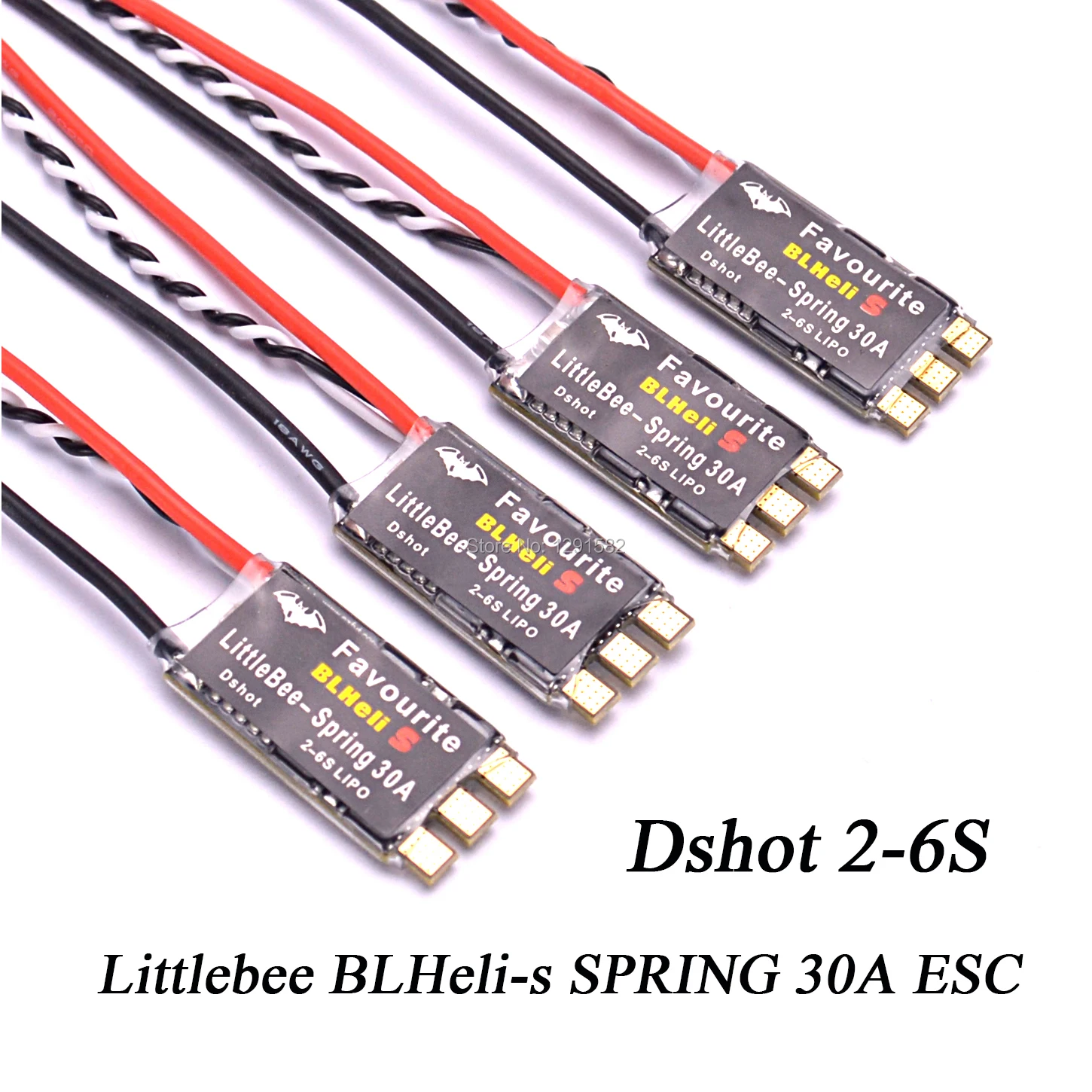 6 шт. FVT LITTLEBEE BLHeli-s SPRING 30A ESC 2-6S поддержка мультикоптера Mulitshot DSHOT Oneshot42 OneShot125 - купить