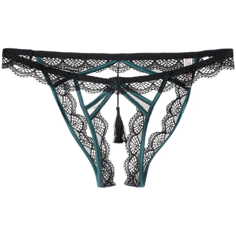 

Women's fun underwear bed transparent underwear temptation passion suit open file briefs without flirting