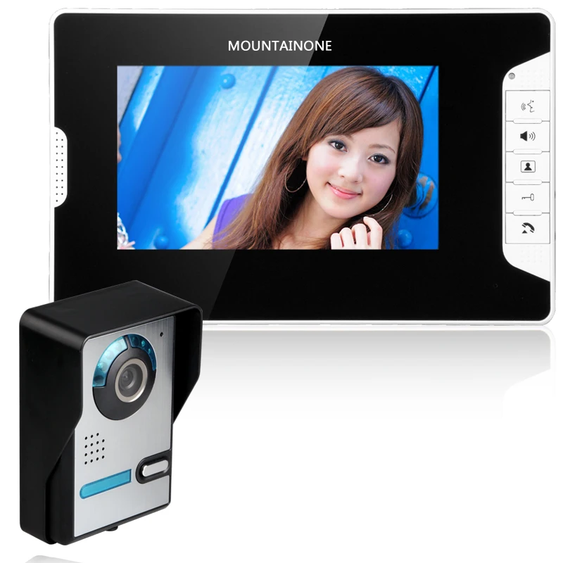 Визуальный домофон 7 ''TFT LCD проводной видеодомофон для помещений монитор 700 TVL