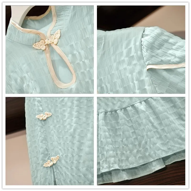 Женское винтажное платье-Ципао Элегантное синее длинное платье в стиле 1920-х