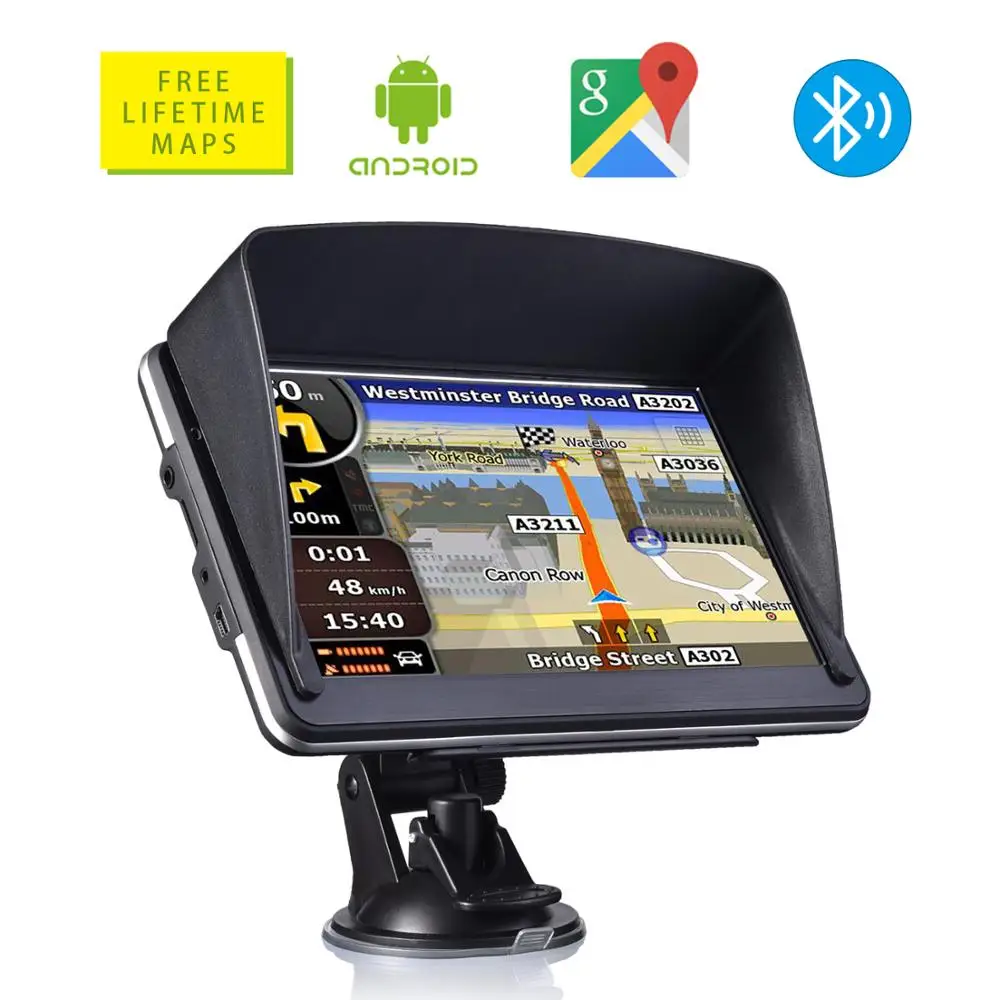 Oriana 7-дюймовый Android четырехъядерный процессор 16 Гб Автомобильная GPS-навигация Sat Na