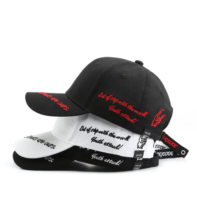 

Unisex couple embroidery letter baseball cap fashionable hat summer outdoor traveling UV protection sun hat