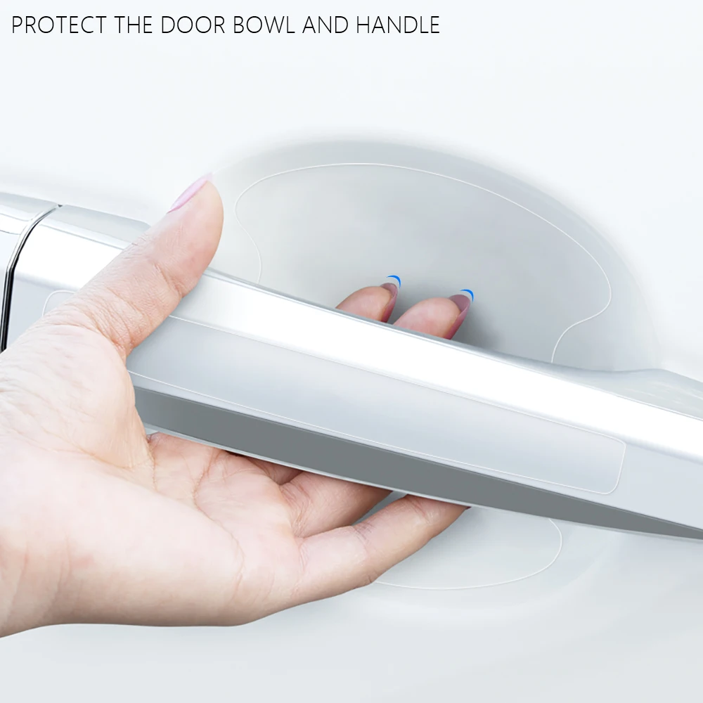 Для Toyota LEVIN 8 шт. ТПУ наклейки на дверные ручки автомобиля защитная пленка