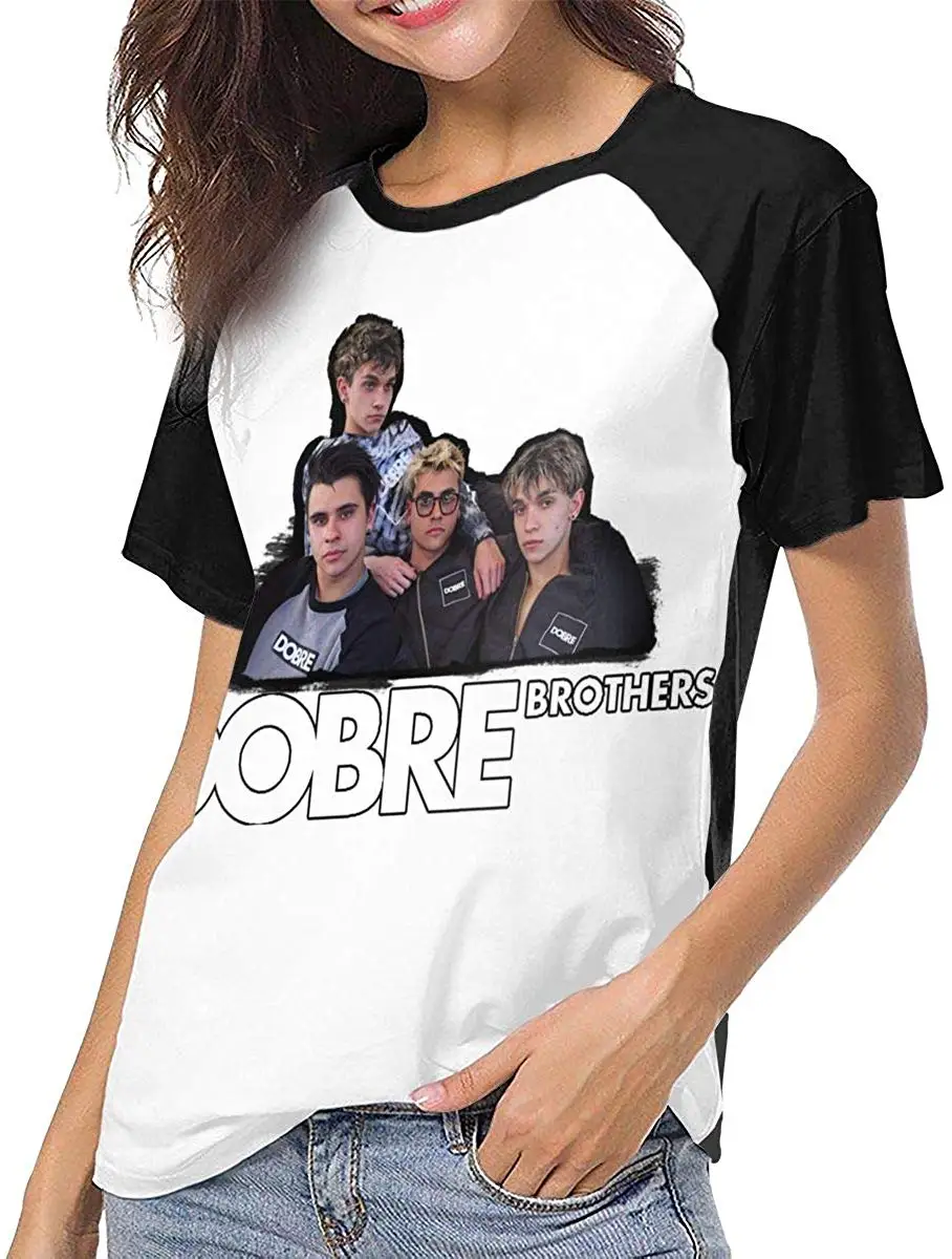 Dobre Brothers Женская бейсбольная футболка с короткими рукавами блузка повседневный
