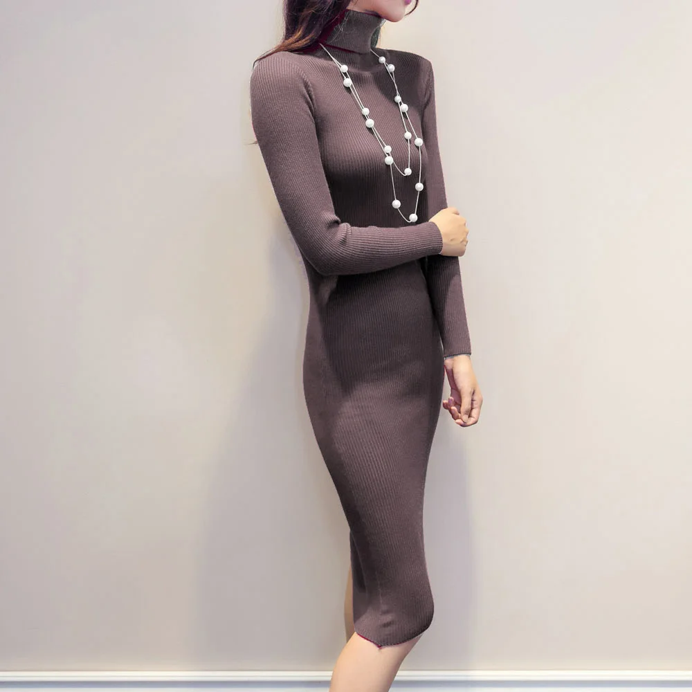 Женский трикотажный свитер-водолазка с Разноцветными полосками | Женская одежда