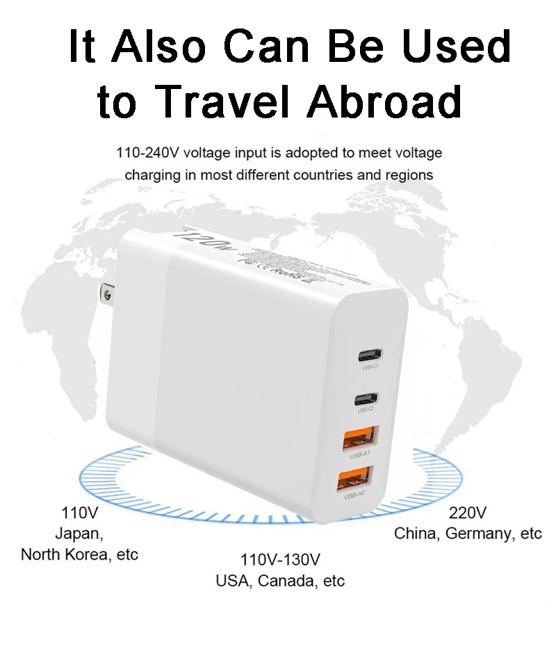 120w ган зарядное устройство pd3 0 qc4 0 30