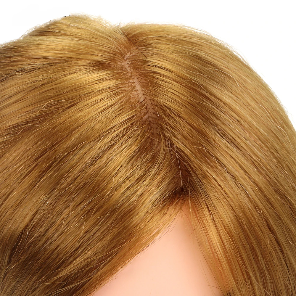 

60% Real Natural Human Hair Training Head for Hairdressers Mannequin Head Hairdressing Practice Model for Curling Hairstyles