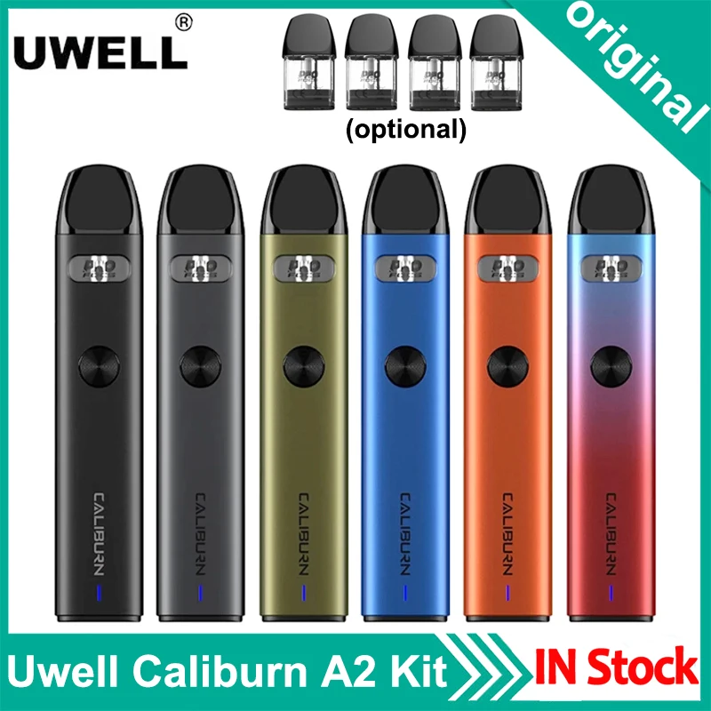 

New Original Uwell Caliburn A2 Pod Kit 520mAh Battery 2ml Pod 0.9ohm Coil Vape Kit E Cigarette Vaporizer VS Caliburn G