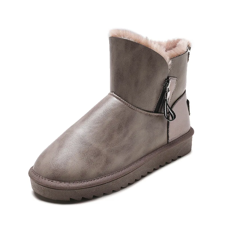 

Rimocy Non-slip Warm Snow Boots Women Winter Cotton Padded Shoes Chunky Platform Ankle Boots Thick Plush Women's Sneakers 2022