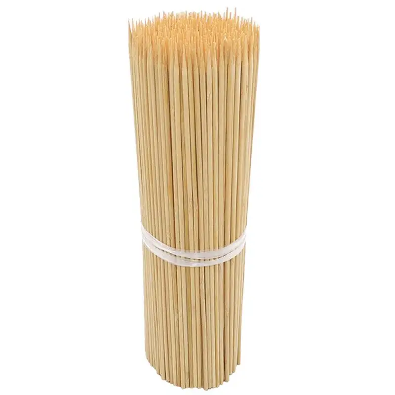 

30cm 500pcs Bamboo Wooden BBQ Skewers Food Bamboo Meat Tool Barbecue Party Disposable Long Sticks Catering Grill Camping