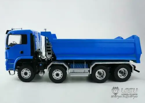 1/14 LESU 8*8 RC передний гидравлический подъёмный самосвал окрашенный человек модель