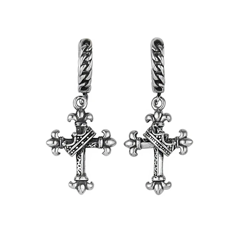 

Серьги-гвоздики из серебра 925 пробы, в стиле хип-хоп, необычные, подарки на день рождения серьги