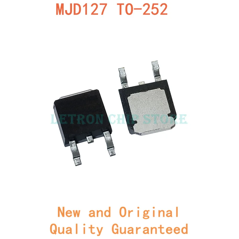 

10PCS MJD127 TO252 MJD127T4G TO-252 J127G MJD127G SMD TIP127 DPAK new and original IC Chipset