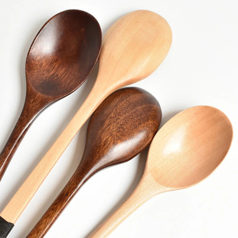 

Coffee Spoons with Handle Multifunctional Wooden Spoon Kitchen Seasoning Spoons