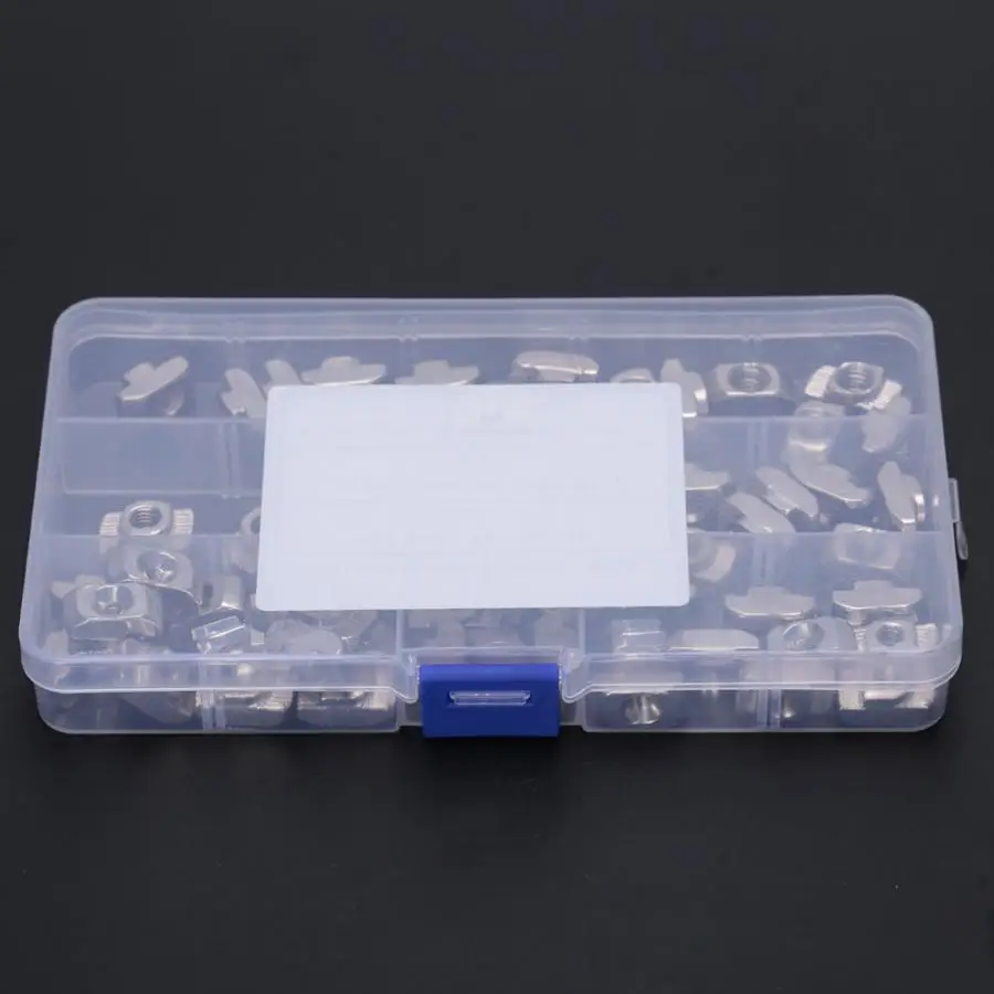 60pcs/set T Slot Sliding Nut M5 M6 M8 Fastener Nuts for 4545 Aluminum Profiles nut wood | Обустройство дома