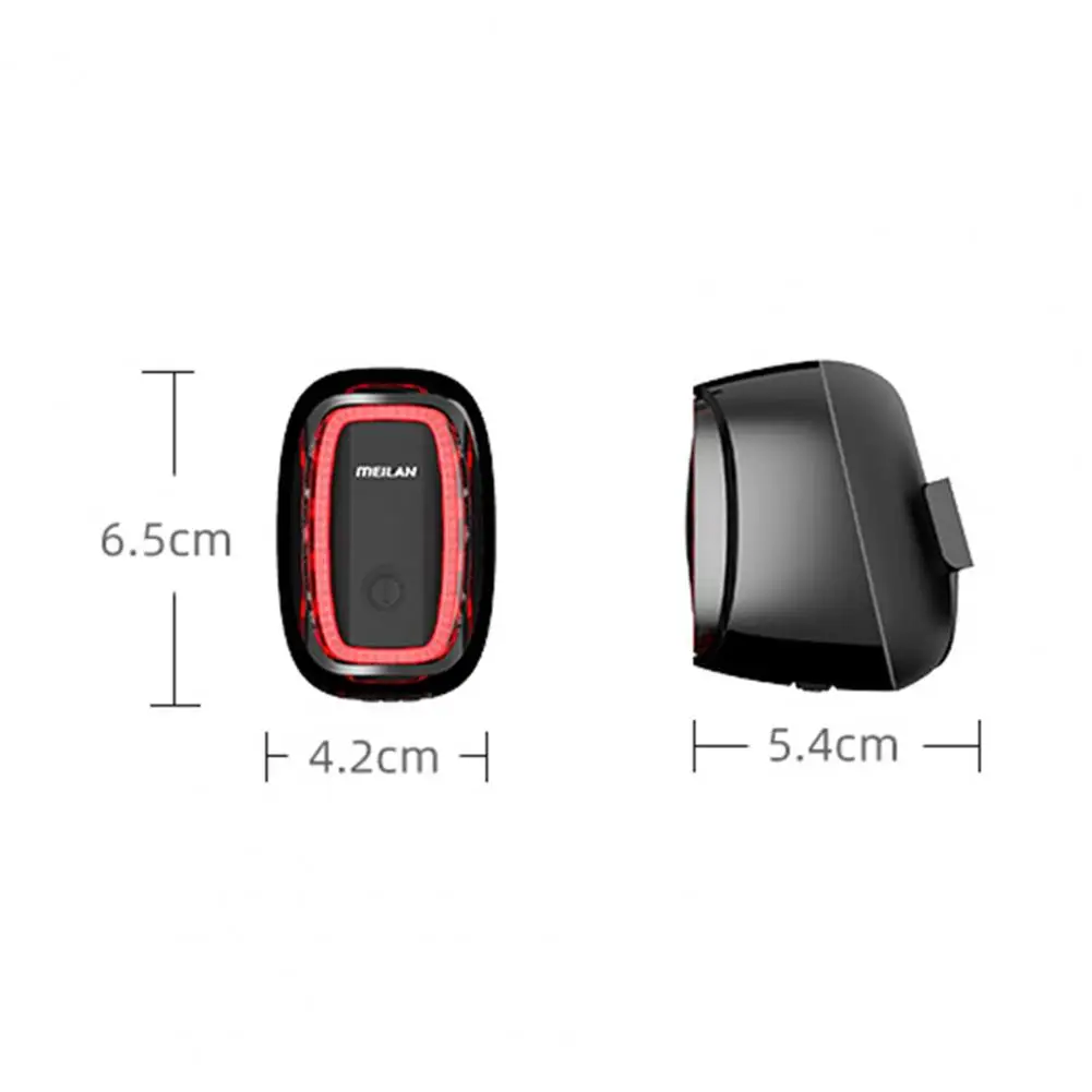 Умный задний фонарь для велосипеда MEILAN X6 светильник стоп-сигнал датчики