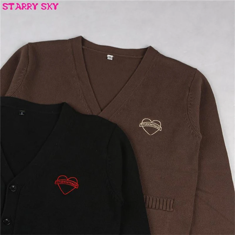 Новый осенне-зимний японский Кардиган с длинным рукавом утепленная Студенческая