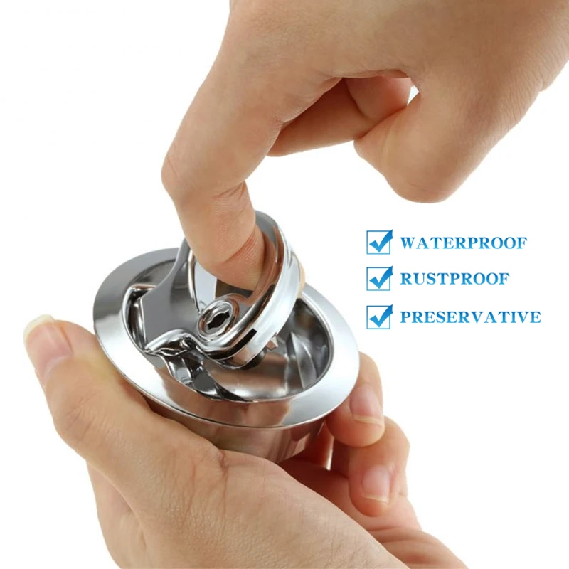 2 шт. &quotМорская Лодка из цинкового сплава хромированная готовая защелка смывной