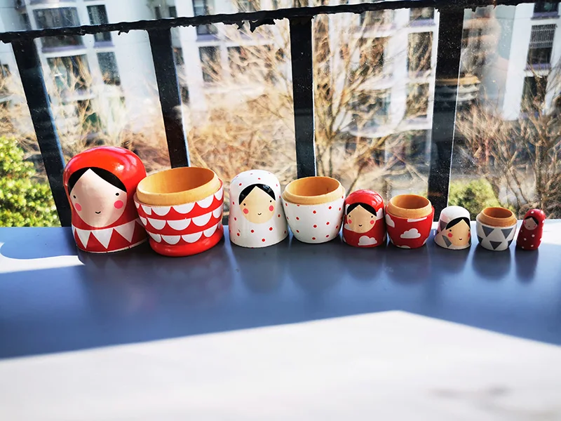 5 дюймов высотой шт./компл. деревянные куклы матрешки русская гнездовая кукла