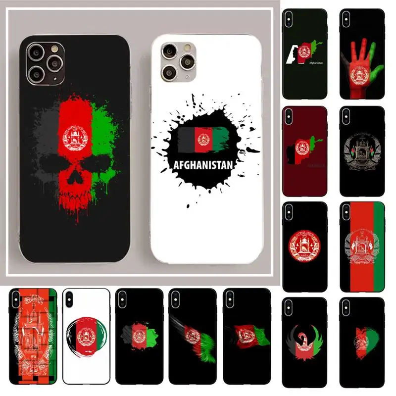 YNDFCNB чехол для телефона с афганским флагом iPhone 11 12 pro XS MAX 8 7 6 6S Plus X 5S SE 2020 XR|Бамперы| |