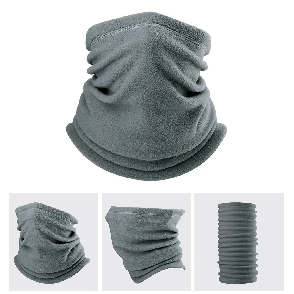 Холодная зимняя флисовая Шейная гетра бандана защита для половины лица