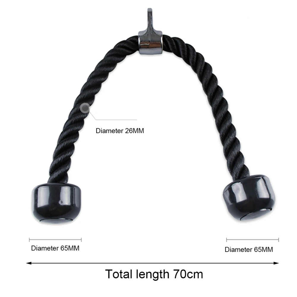 

Triceps Rope Fitness Equipment Nylon Drawstring Biceps Triceps Back shoulder Exercise For Home Gym Pulldown Strength Trainning
