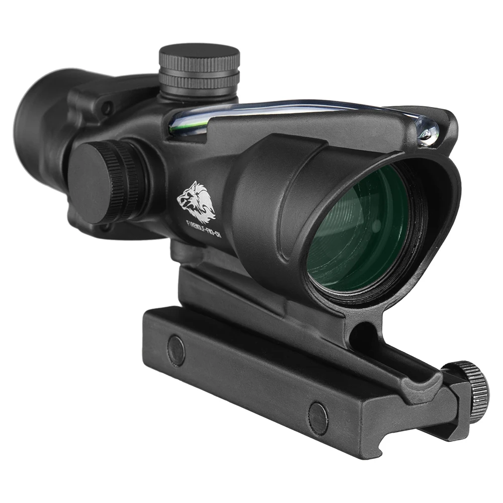Тактический Оптический прицел Fire Wolf Acog 4X32 винтовочный оптический с подсветкой из
