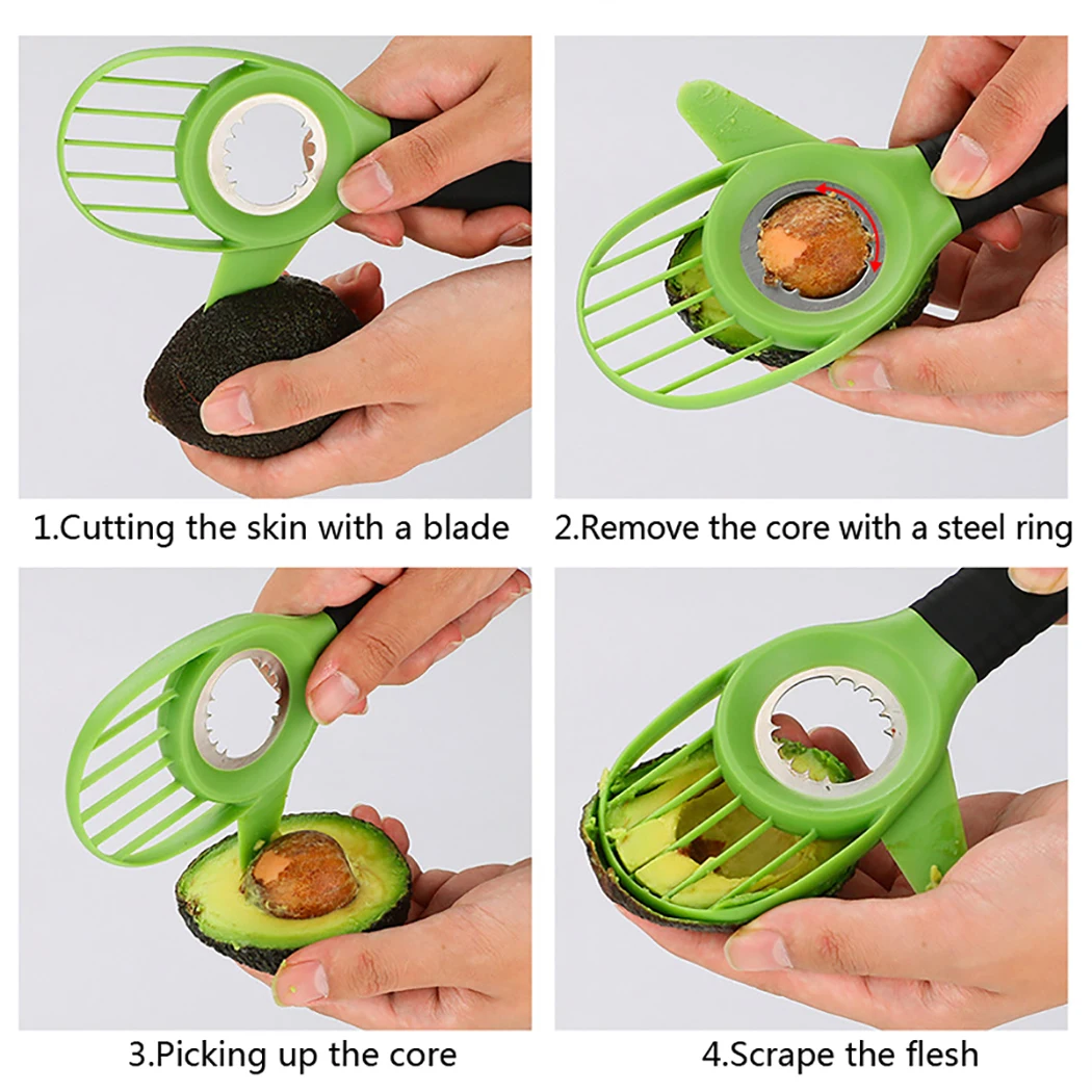 3 в 1 ломтерезка для авокадо Ломтерезка масла и фруктов резак разделитель