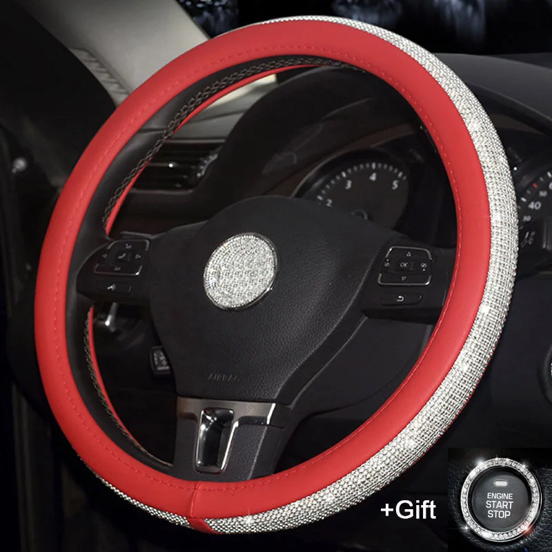 Роскошные Алмазные хрустальные автомобильные аксессуары, чехол для ручного тормоза, автомобильные воротники для переключения передач, чехол рулевого колеса автомобиля, USB зарядное устройство