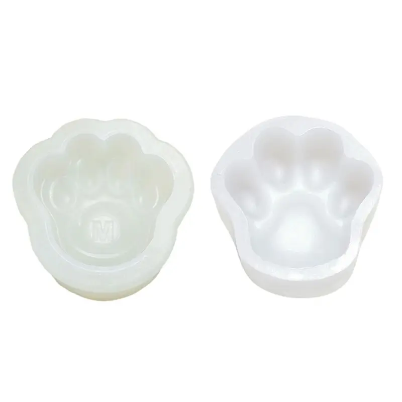 3 5 дюймов DIY Большой Pet Paw силиконовые формы с рисунком собачки и котика лапой