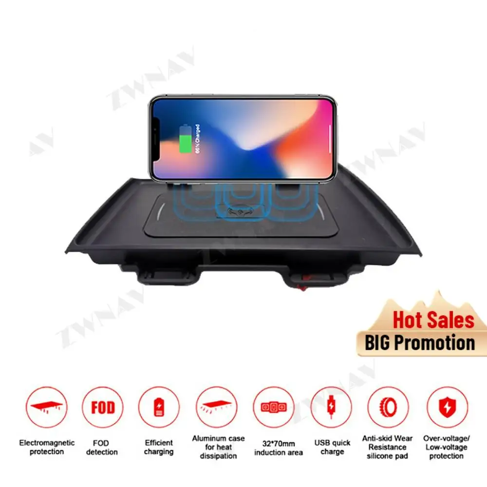 

QI Car fast wireless charger For Mazda Atenza 2016 2017 2018 infrared Fast Wireless Charging Car Phone Holder for iPhone XR XS