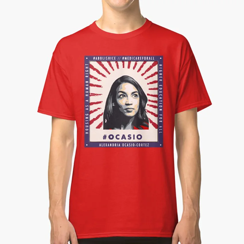 Александрия ocasio cortez футболка bernie sanders Дональд Трамп тайт ценк светский разговор |