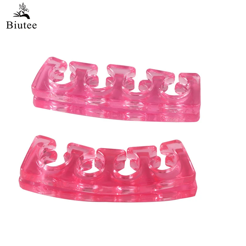 

Biutee 2pcs/pack Soft Toe Separator Finger Spacer Silicone For Manicure Pedicure Nail Tool Nail Art 1pair Toe Separators Tools