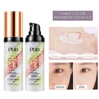 Радужная Трехцветная основа, крем, консилер, Смешанная основа для макияжа, праймер для кожи, полное покрытие, осветление, водоотталкивающий, контроль жирности, TSLM2