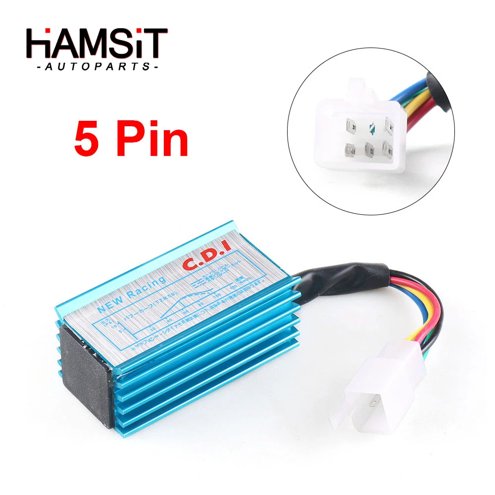 Блок Hamsit Performance Racing 5 Pin CDI DY100 для мотоцикла GY6 модифицированный воспламенитель 50cc