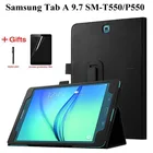 Чехол-книжка из искусственной кожи для планшета Samsung Galaxy Tab A T550, T555, 9,7 дюйма