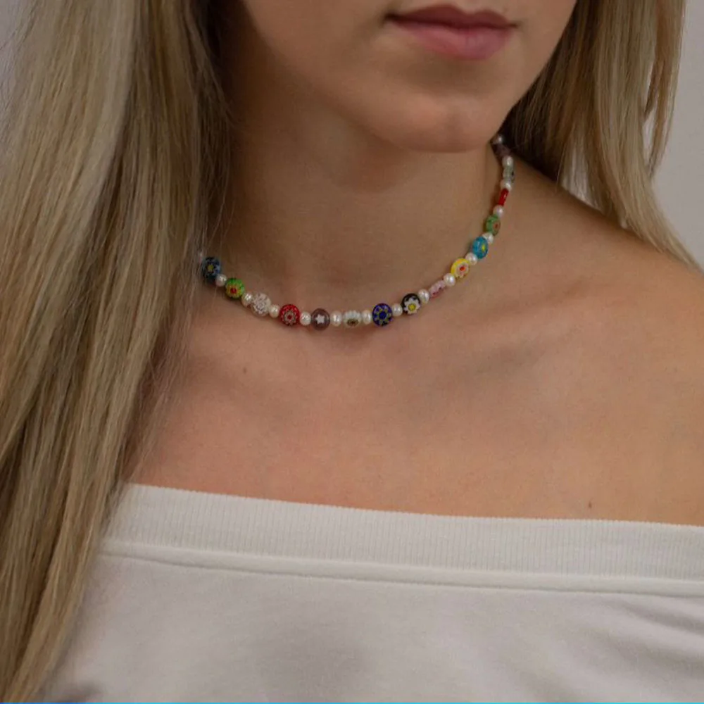 Новое поступление ожерелье ручной работы из стеклянных бусин 2021 женская мода