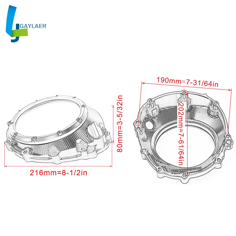

CNC Racing Clear Clutch Cover & Spring Retainer R for BMW S1000RR S1000R S1000XR HP4 Waterproof Solid Billet Accessories