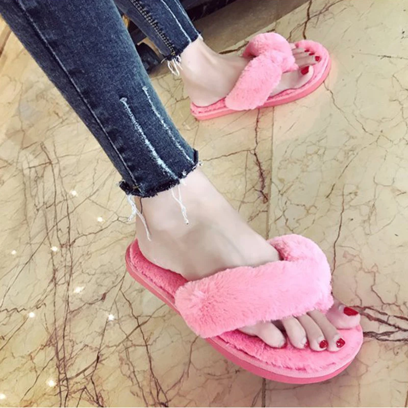 Женские модные домашние тапочки Сезон зима 2020 года Женская теплая обувь из