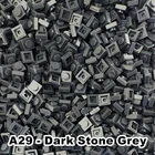 No.A29 темный камень серый развивающие строительные игрушки Пластиковые Маленькие строительные кирпичные аксессуары 1X1 блоки пластин пиксельное искусство для детей