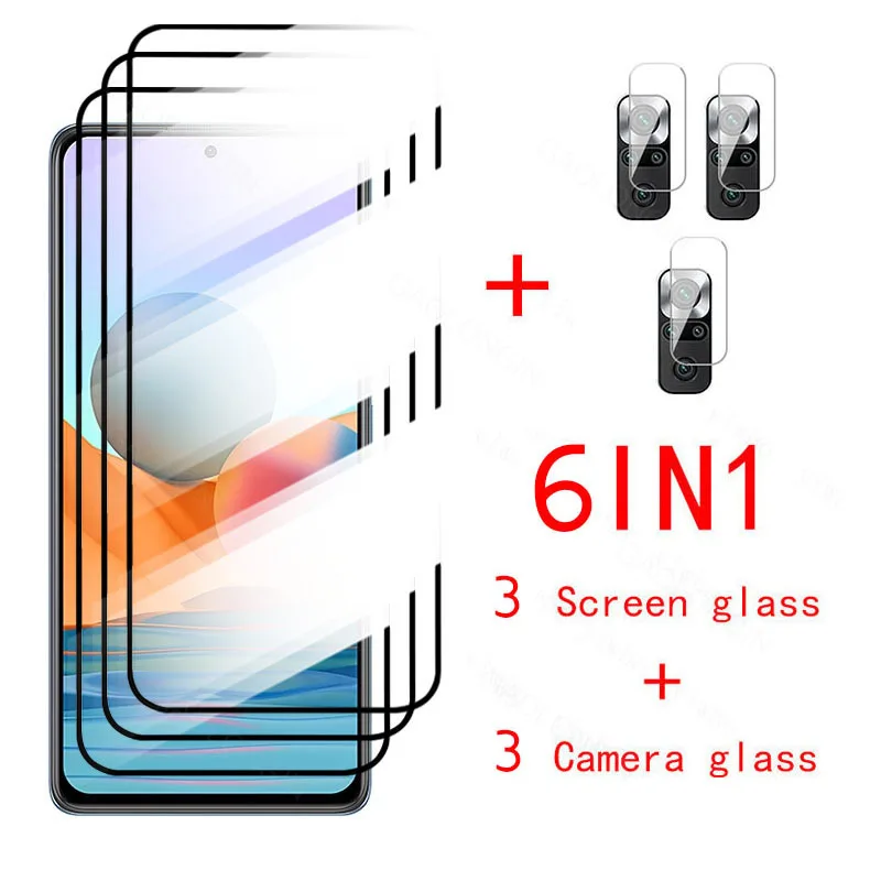 

Защитное стекло для экрана и камеры Xiaomi Redmi Note 10 10s 10Pro Max Note10S, закаленное стекло