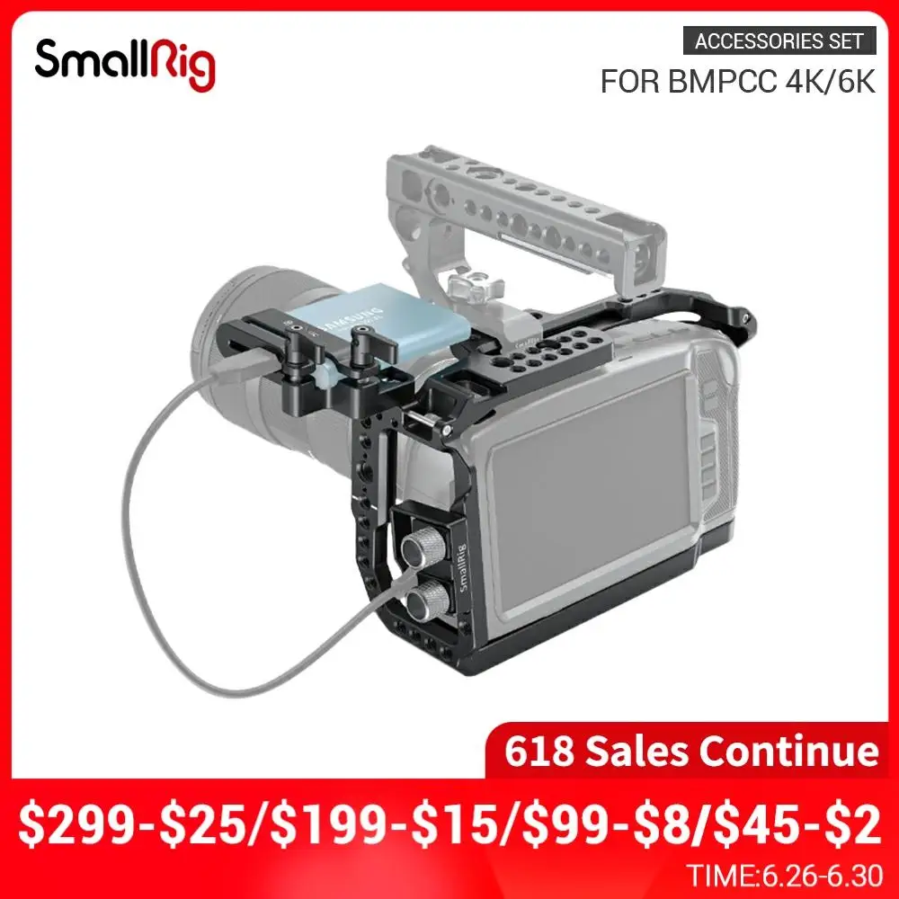 

SMALLRIG Camera CAGE KIT FOR BLACKMAGIC 4K & 6K 3129