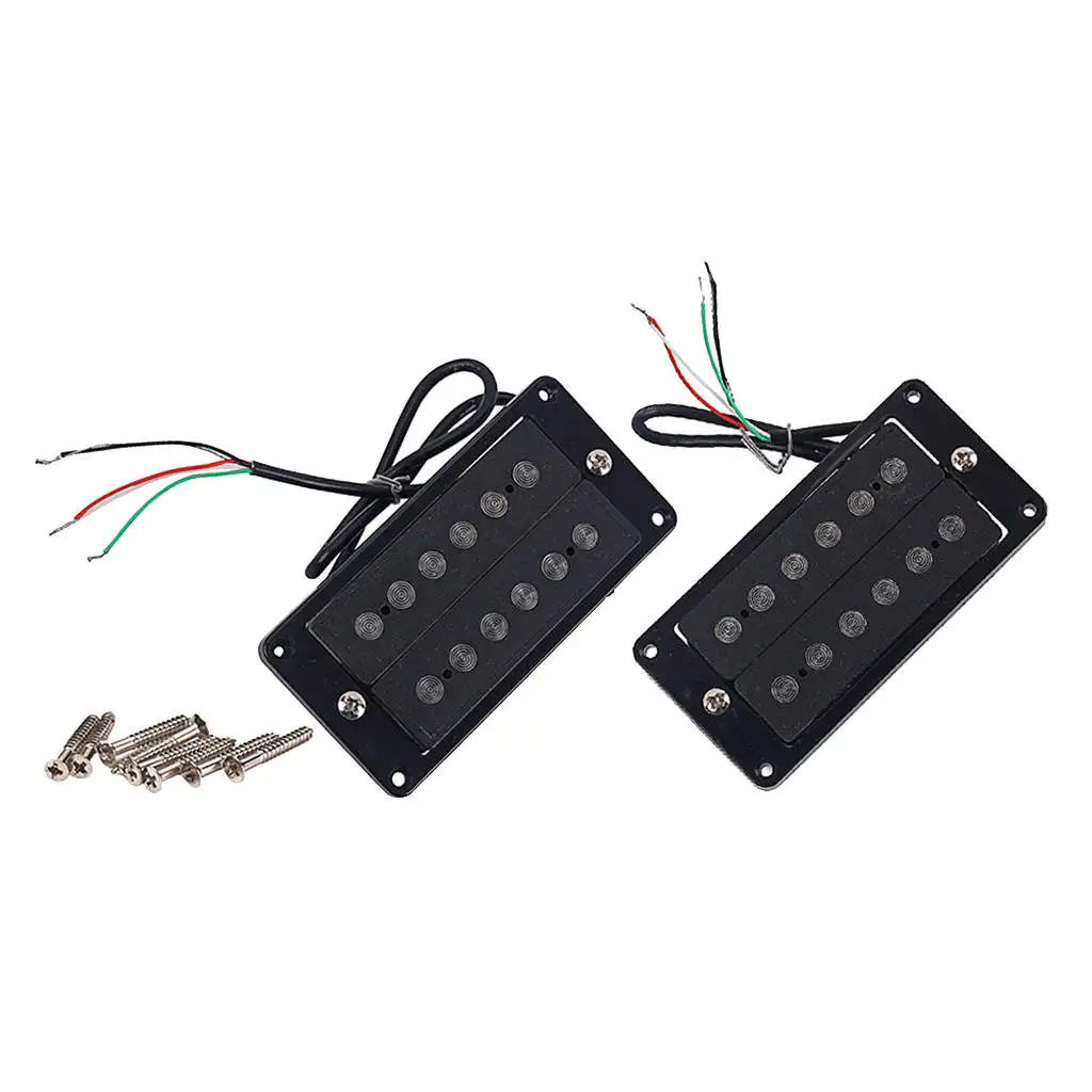 

AlnicoV 6 Strings Neck Bridge Pickup 18/19K For Guitar Parts