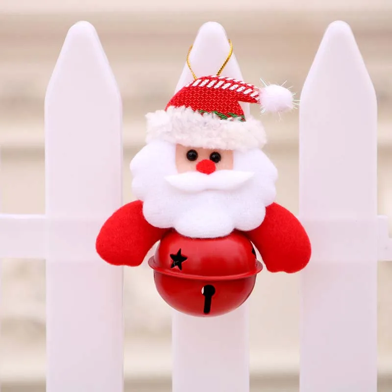 Santa Hat Игрушка Санта Клаус Снеговик дерево кукла подвесные рождественские украшения подарок Счастливого Рождества украшения для дома год navidad - Цвет: Santa Hat