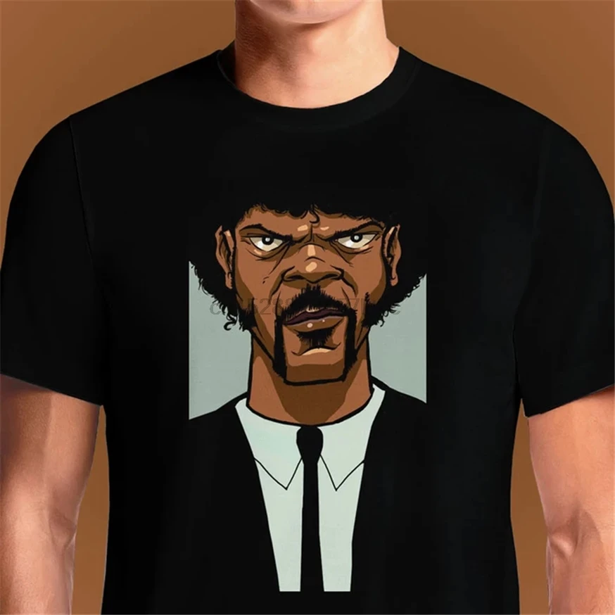 Jules Say What agre Pulp fiction Samuel L. Jackson забавная черная футболка S 6Xl высококачественная
