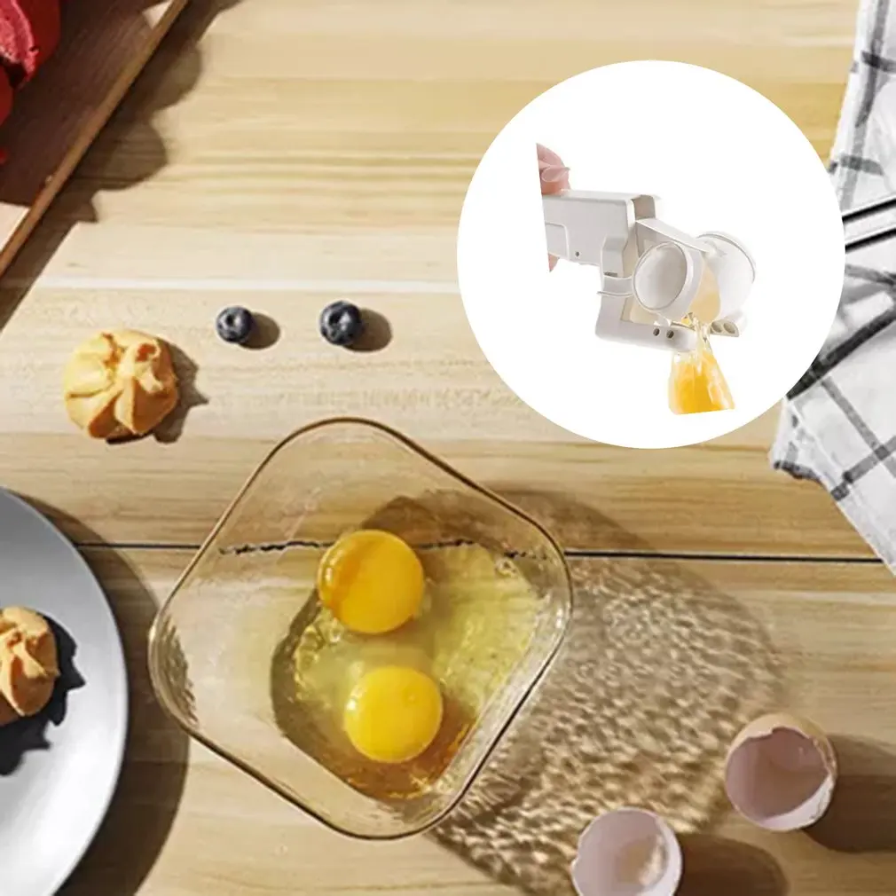 

Egg Cracker Handheld York & White Separator As Seen On TV Helper New Egg Opener Kitchen Gadget Tool