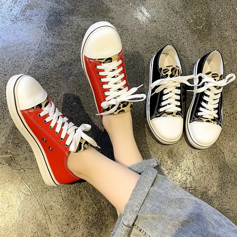 

New 2021 Casual Shoes Women's Vulcanize Shoes New Style Sneakers Ladies Lace-up Breathable Walking Canvas Shoes Tenis Feminino