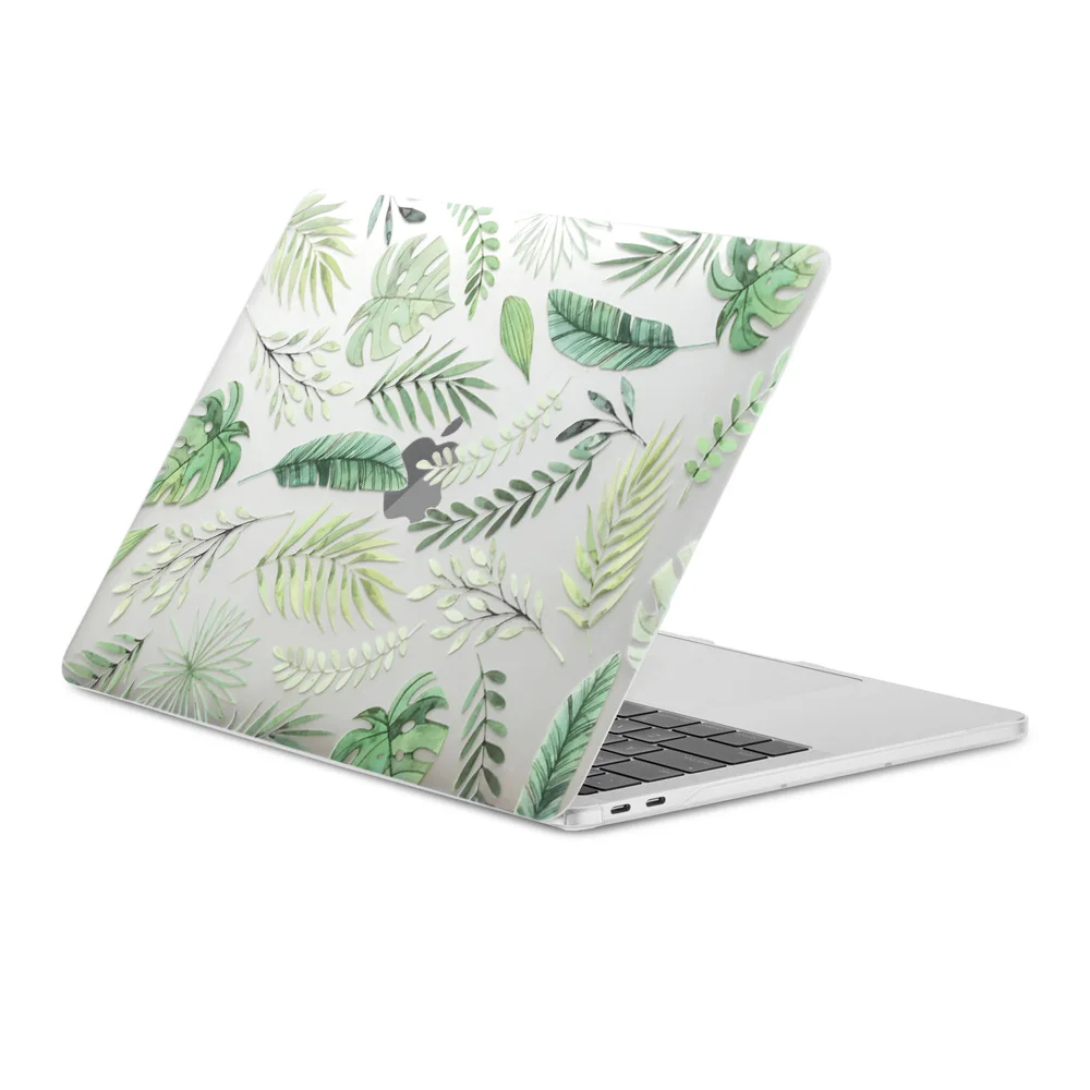 Новый чехол с 3D-принтом листьев для MacBook Air Pro Retina 11 12 13 15 pro13 3 дюйма сенсорной