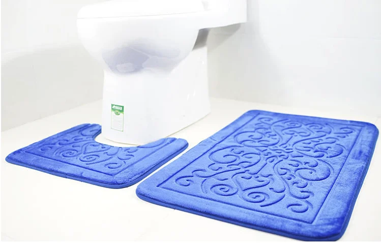 Дешевые 2 шт. Набор ковриков для ванной комнаты много дизайнерских