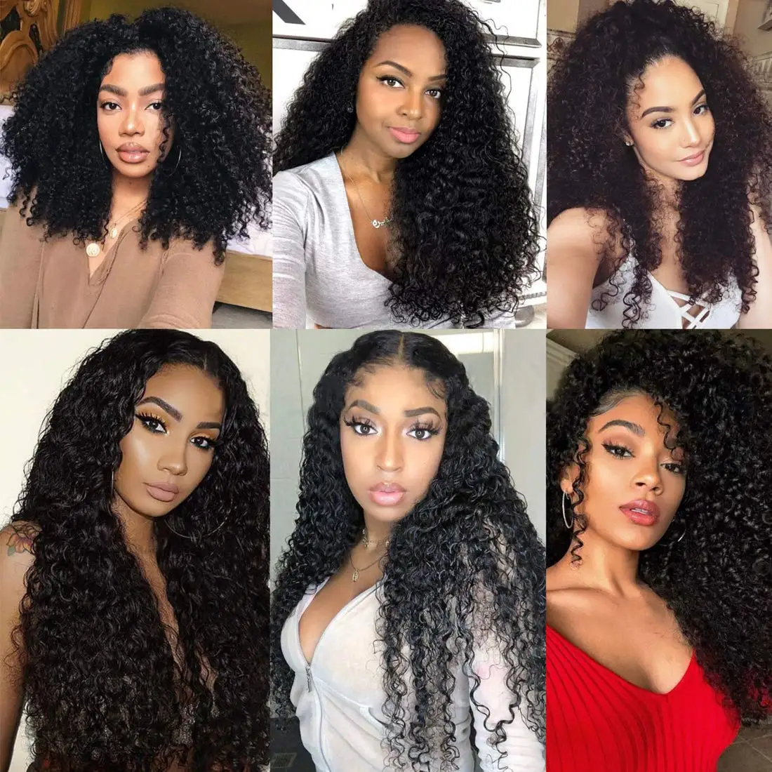 

Super Idol Brazilian Kinky Curly Bundles Hair 100% Remy Human Hair Weave Bundles Long Length Natural Color 3 bundles Extensions